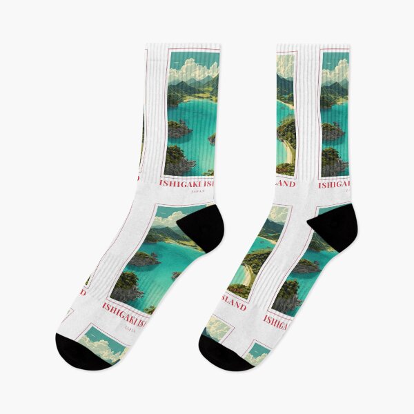 Item preview, Ishigaki Island Japan Tropical Lagoon Illustration designed and sold by MapMyMiles.