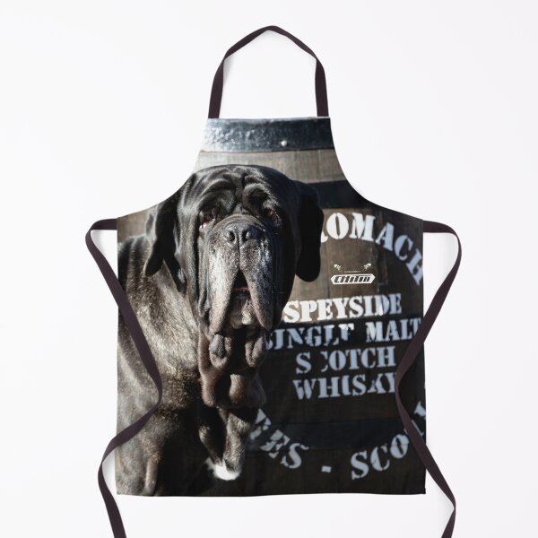 Item preview, Neapolitan Mastiff – Vigilant guardian in front of a Scottish whisky barrel / Swiss Artwork Photography designed and sold by Raphael Wolf.