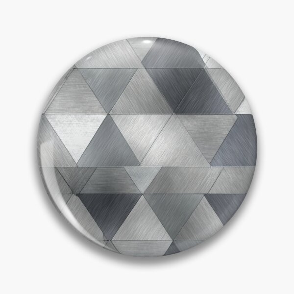 Item preview, Metallic triangles – Modern geometric metal pattern designed and sold by Digital Dreamtales.