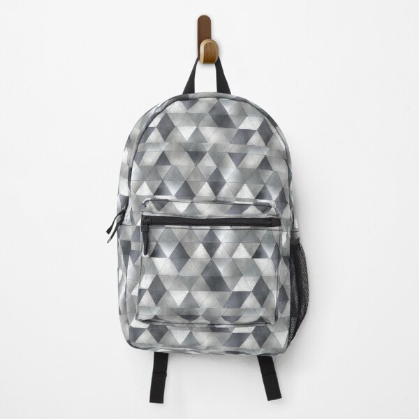 Item preview, Metallic triangles – Modern geometric metal pattern designed and sold by Digital Dreamtales.