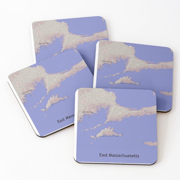 Item preview, Shaded Relief of Coastal Massachusetts designed and sold by design2xstudio.