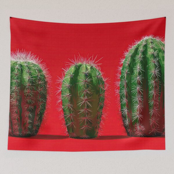 Item preview, Bright cacti pop on backdrop designed and sold by anytka.