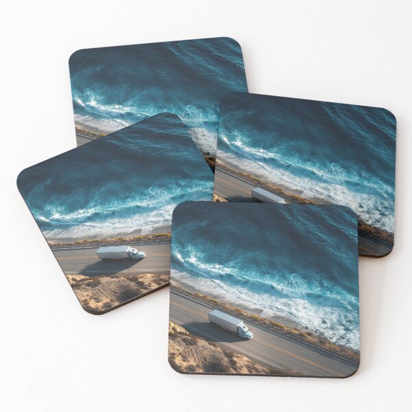 Item preview, Truck driving along coastal highway designed and sold by anytka.