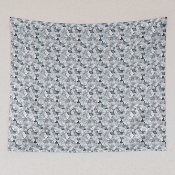 Item preview, Metallic triangles – Modern geometric metal pattern designed and sold by Digital Dreamtales.