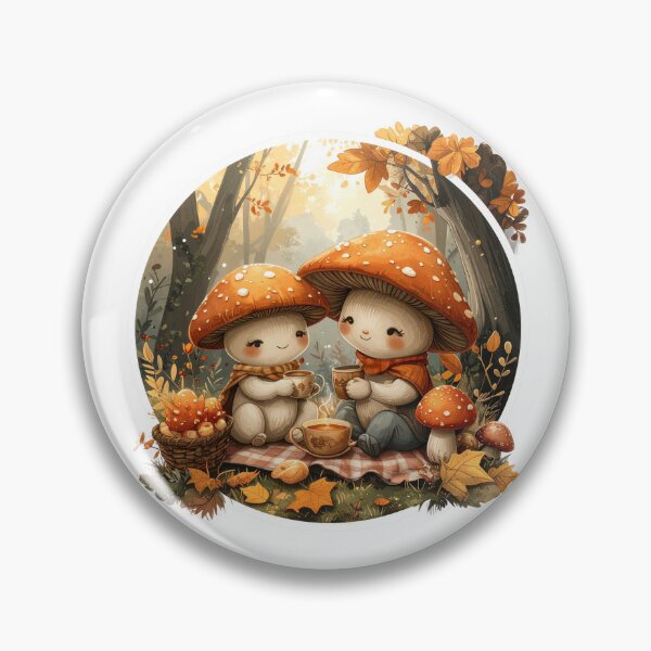 Item preview, Mushroom Family Picnic • Cozy Mushroomcore Design designed and sold by CuteComfyClub.