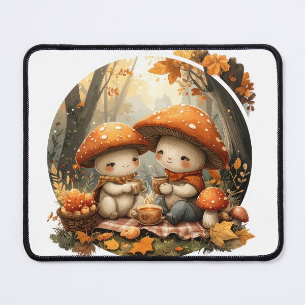 Item preview, Mushroom Family Picnic • Cozy Mushroomcore Design designed and sold by CuteComfyClub.