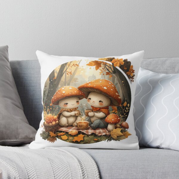Item preview, Mushroom Family Picnic • Cozy Mushroomcore Design designed and sold by CuteComfyClub.