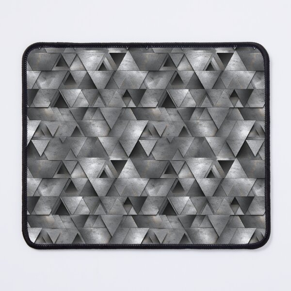 Item preview, Metallic triangles – Modern geometric metal pattern designed and sold by Digital Dreamtales.
