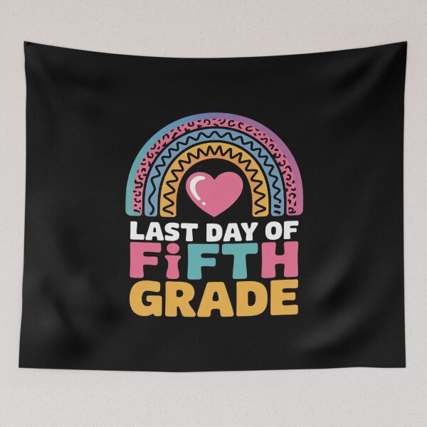 Item preview, Last Day Of Fifth Grade 5th Grade School Rainbow Graduation  designed and sold by BeetleMalon.