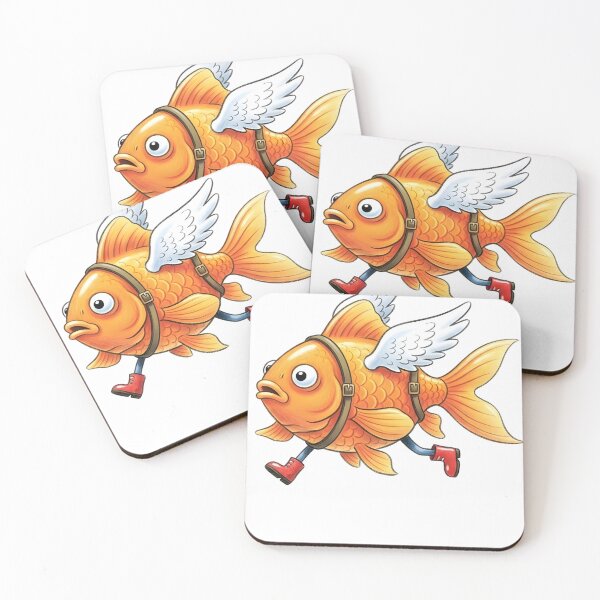 Item preview, Dream Big Little Fish - Cute Misfit Flying Goldfish Toy designed and sold by julimarks.