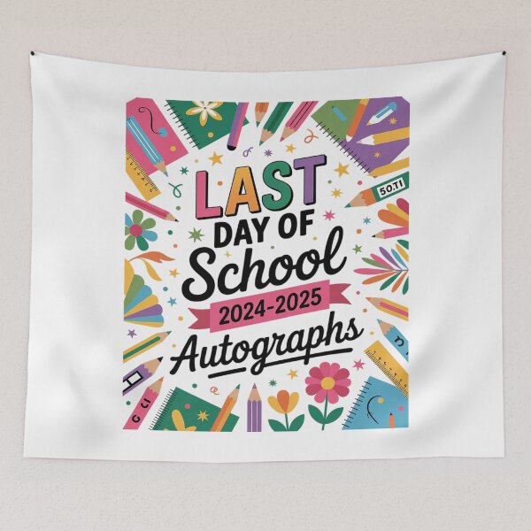 Item preview, Last Day Of School 2024 2025 5th Grade Autograph Graduate  designed and sold by THagBlue.