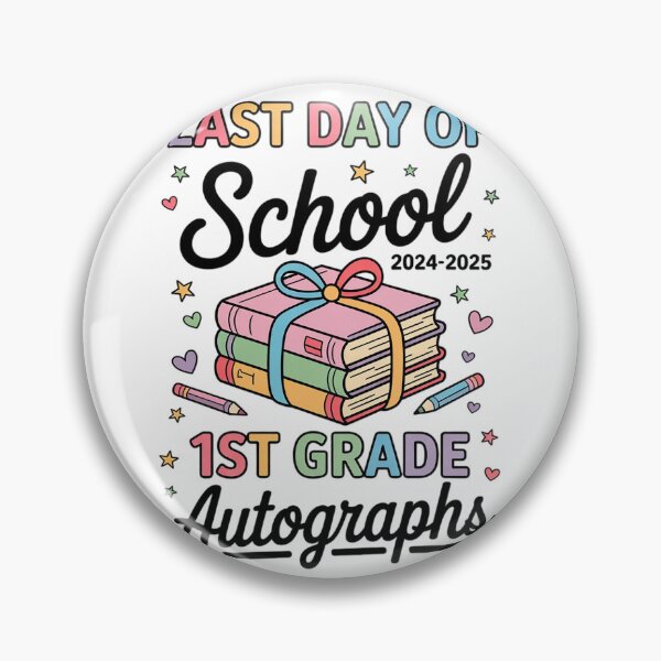 Item preview, Last Day of School Autograph 1st Grade Graduation Boys Girls  designed and sold by THagBlue.