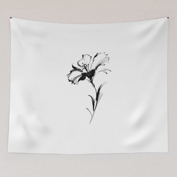 Item preview, B&W flower designed and sold by WhiteNBlackTs.