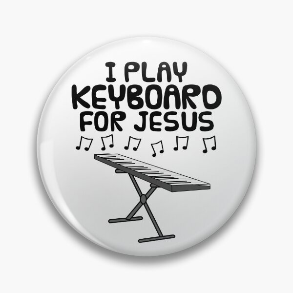 Artikelvorschau, Ich spiele Keyboard für Jesus, christlicher Keyboarder entworfen und verkauft von doodlerob.