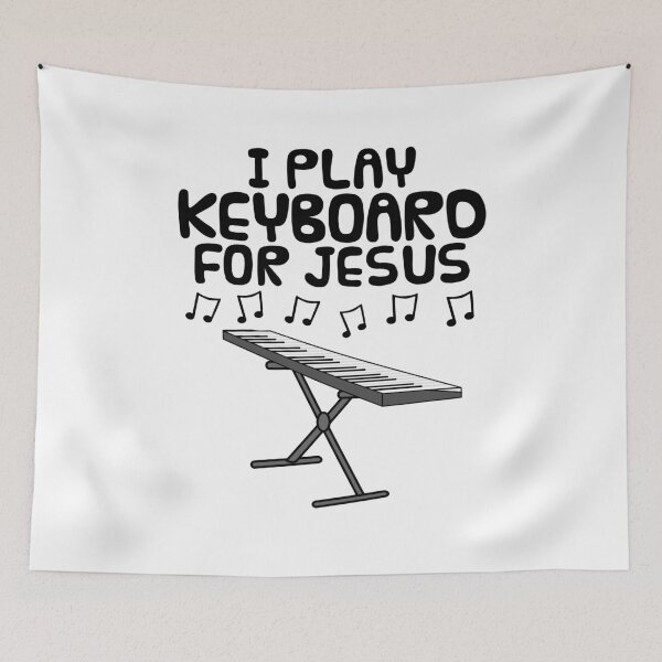 Item preview, I Play Keyboard For Jesus, Keyboardist Christian Musician designed and sold by doodlerob.
