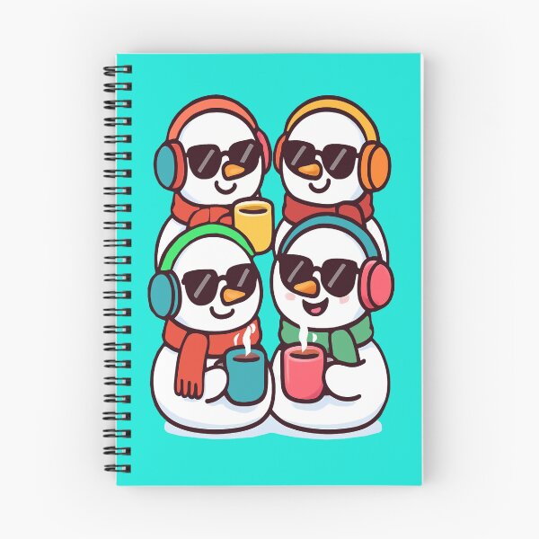 Item preview, Cyber Snowmen with tea mugs are the perfect print for a festive T-shirt  designed and sold by Felia001.