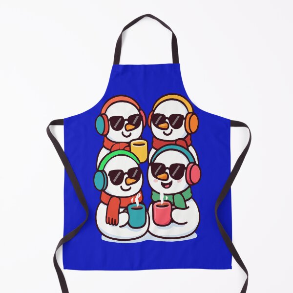 Item preview, Cyber Snowmen with tea mugs are the perfect print for a festive T-shirt designed and sold by Felia001.