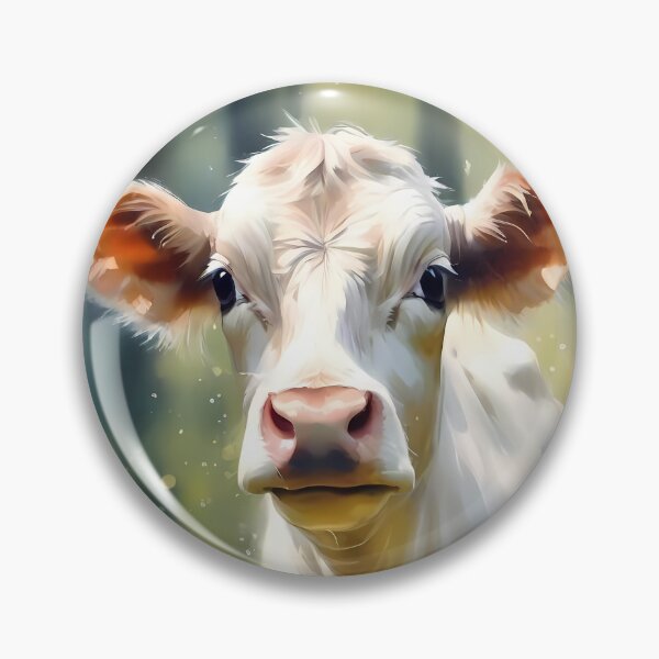 Item preview, White Calf in Woods designed and sold by CalmnessbyChoice.