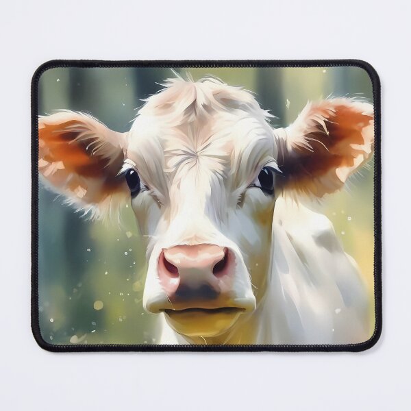 Item preview, White Calf in Woods designed and sold by CalmnessbyChoice.