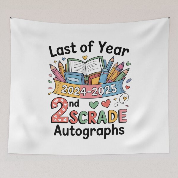 Item preview, Last Day of School Autograph 2nd Grade Graduation Boys Girls  designed and sold by BeetleMalon.