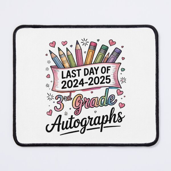 Item preview, Last Day of School Autograph 3rd Grade Graduation Boys Girls  designed and sold by BeetleMalon.
