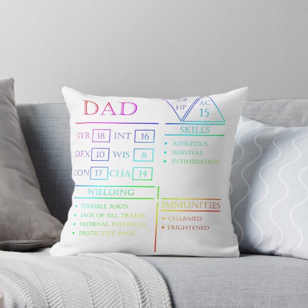 Item preview, Dad Stats - Character Sheet - Rainbow designed and sold by EchoTheBard.