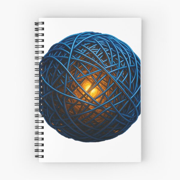 Item preview, glowing blue wire ball  designed and sold by AugustusImages.