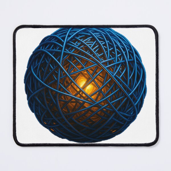 Item preview, glowing blue wire ball designed and sold by AugustusImages.