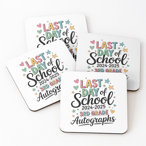 Item preview, Last Day of School Autograph 3rd Grade Graduation Girls Boys  designed and sold by BeetleMalon.
