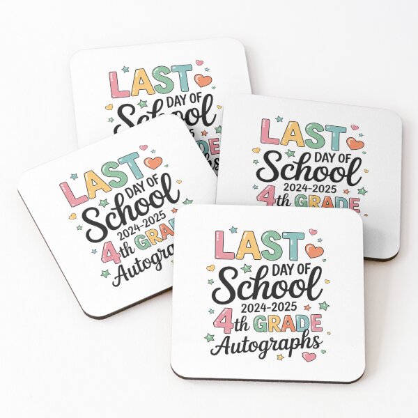 Item preview, Last Day of School Autograph 4th Grade Graduation Boys Girls  designed and sold by THagBlue.