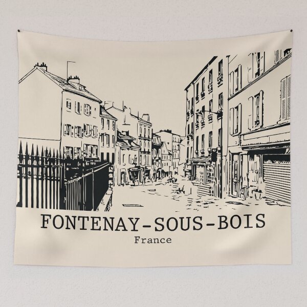 Item preview, Fontenay-sous-Bois - France designed and sold by Lakeric Cityscapes.