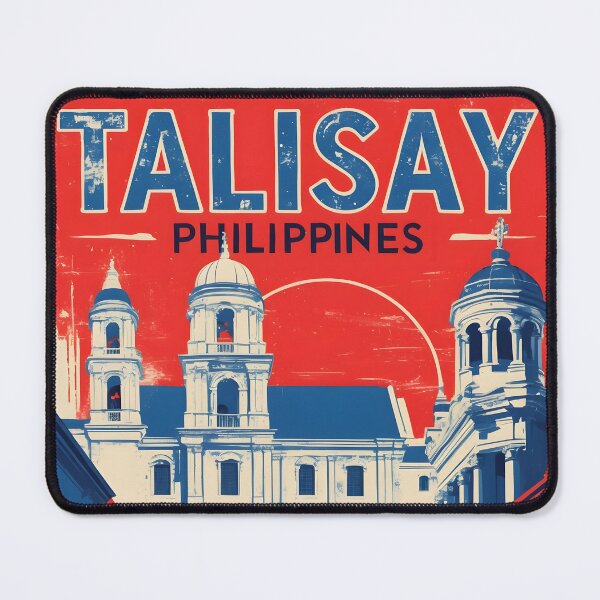 Item preview, Talisay Philippines 1950s Retro Vintage Distressed Poster Tourism designed and sold by TravelersGems.