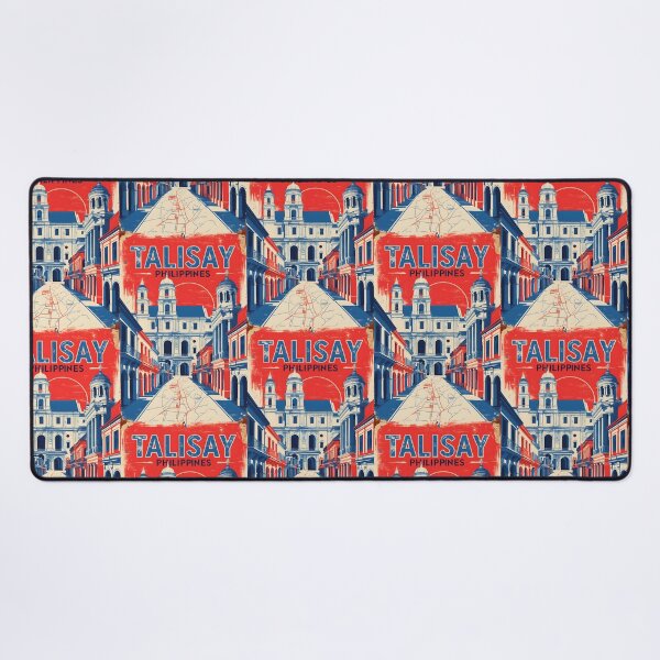 Item preview, Talisay Philippines 1950s Retro Vintage Distressed Poster Tourism designed and sold by TravelersGems.