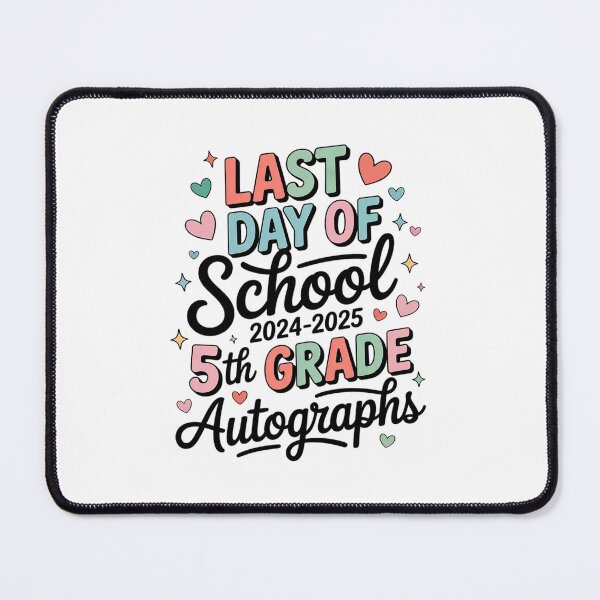 Item preview, Last Day of School Autograph 5th Grade Graduation Boys Girls  designed and sold by THagBlue.