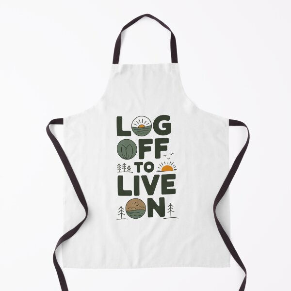 Item preview, Log Off to Live On Design | Minimalist Nature Badge Graphic Digital Detox | Outdoors Wellness Gift designed and sold by pixelpopplanet.