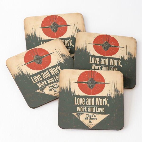 Item preview, Freud Quote Love and Work, Work and Love designed and sold by Abstractarium.