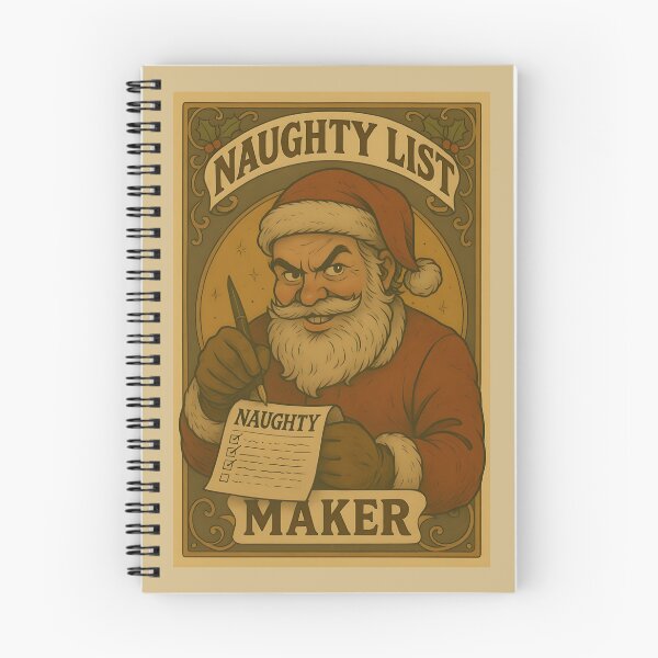 Item preview, Naughty List Maker – Santa Claus designed and sold by Tattee.