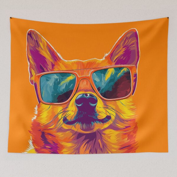 Item preview, Cool Shiba inu dog with sunglasses designed and sold by gut2000.