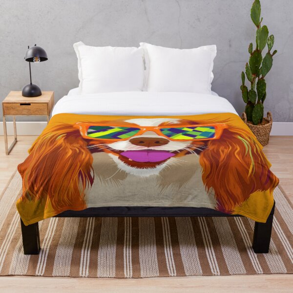 Aperçu de l'œuvre Un Cavalier King Charles stylé avec des lunettes de soleil créée et vendue par gut2000.