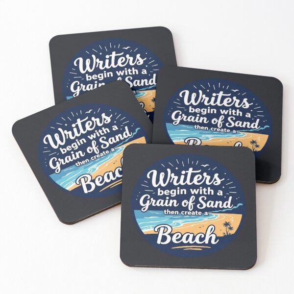 Item preview, Writers begin with a grain of sand then create a beach designed and sold by JackFreestone.