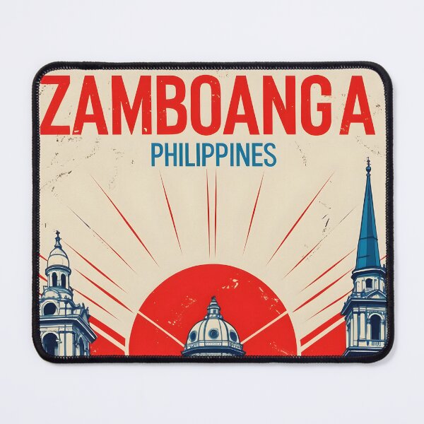 Item preview, Zamboanga Philippines 1950s Retro Vintage Distressed Poster Tourism designed and sold by TravelersGems.