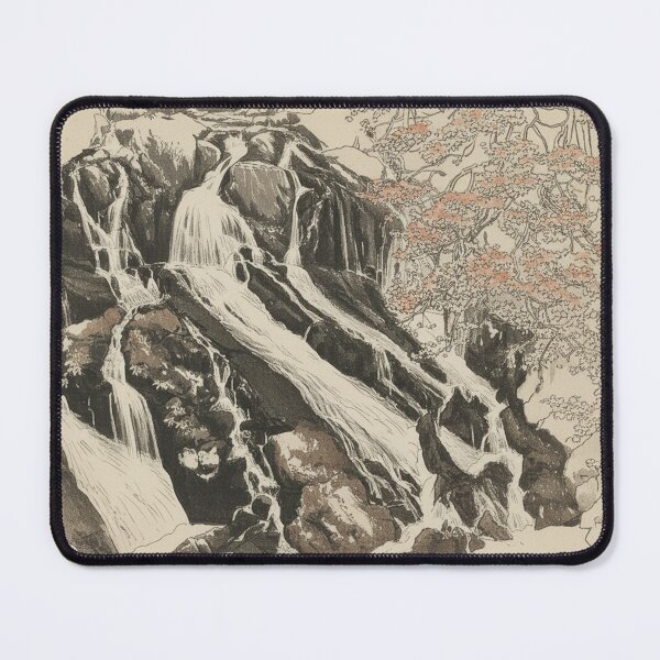 Item preview, Swallow Falls: Welsh Landscape in Japanese Print Style designed and sold by VistaPainterArt.
