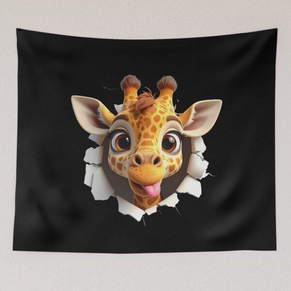 Item preview, adorable silly giraffe peeking  t-shirt  designed and sold by Alicjareign.