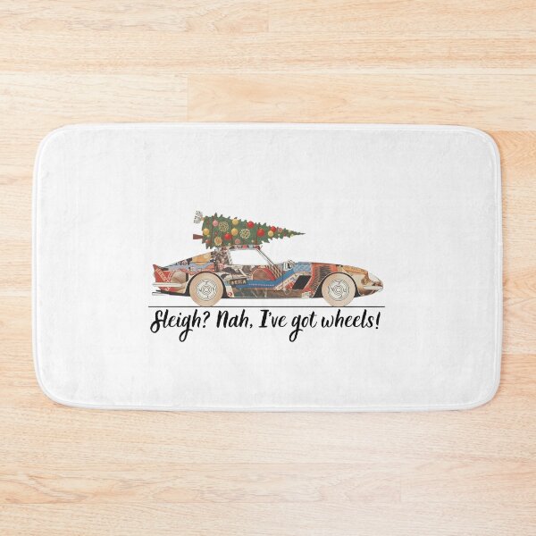 Item preview, Sleigh? Nah, I’ve Got Wheels – Funny Christmas Car Holiday Illustration designed and sold by MiszungART.