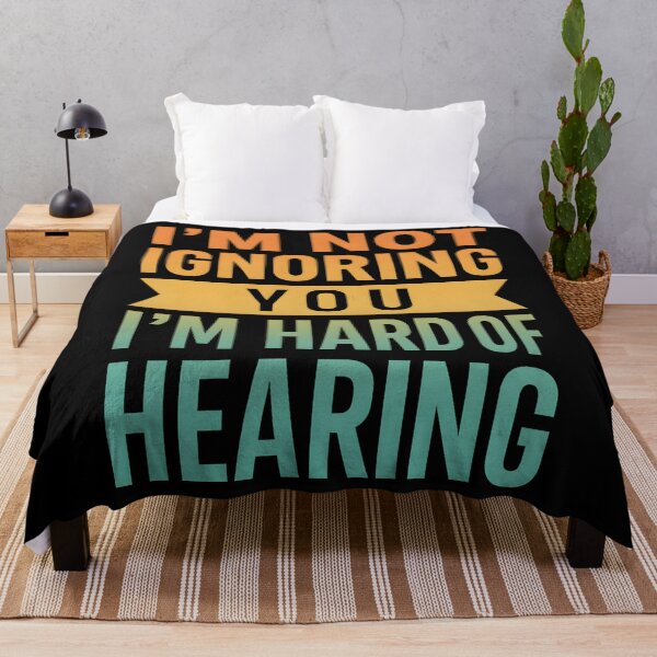 Item preview, I'm Not Ignoring You I'm Hard of Hearing Funny Deaf  designed and sold by hemagamo.
