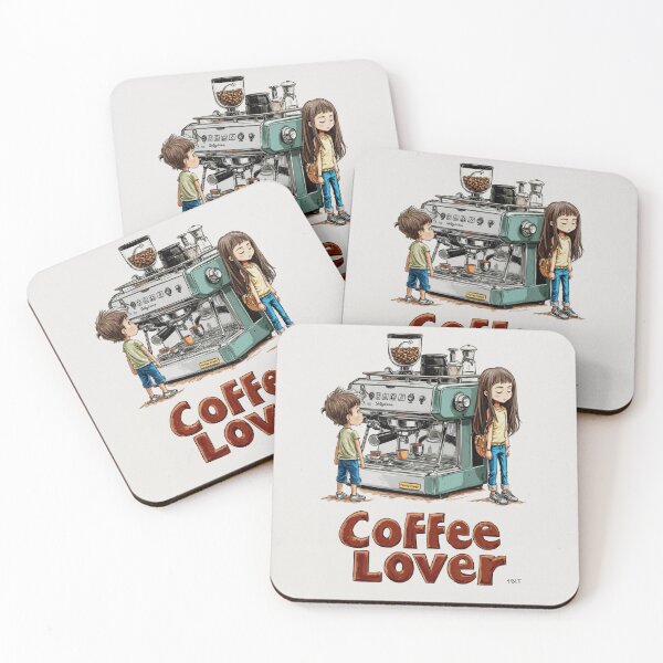 Item preview, Cute Coffee Lover Barista Machine – Adorable Coffee Shop Cartoon Art designed and sold by Grafititee.