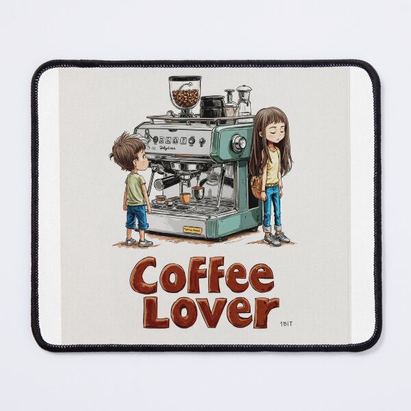 Item preview, Cute Coffee Lover Barista Machine – Adorable Coffee Shop Cartoon Art designed and sold by Grafititee.