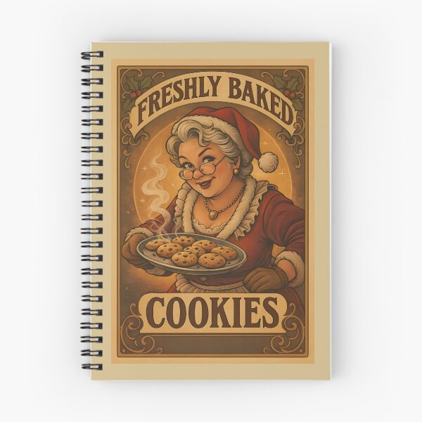 Artikelvorschau, Frau Claus' frisch gebackene Kekse – Vintage-Weihnachtsplakat entworfen und verkauft von Tattee.