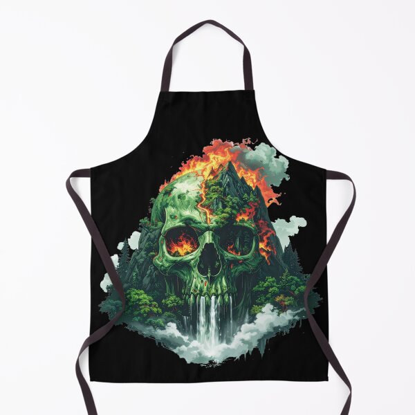 Item preview, Green skull halo t-shirt designed and sold by Alicjareign.
