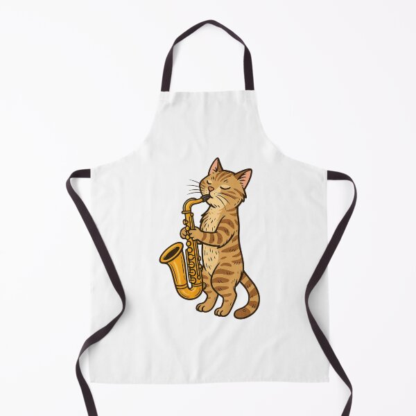 Item preview, Musical Tabby Playing Saxophone designed and sold by luckyyouth.